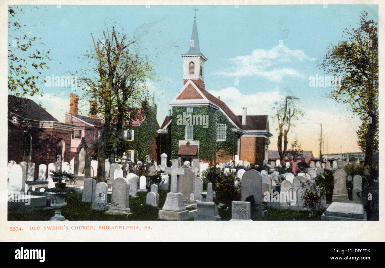 Old Swede's Church, Philadelphia, Pennsylvania, USA, 1901. Artist: Unknown Stock Photo