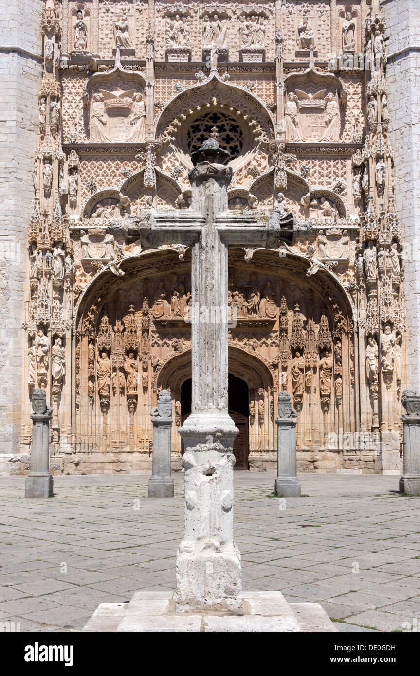 Facade of the church of St. Paul, by the architect Simon de Colonia. Stock Photo