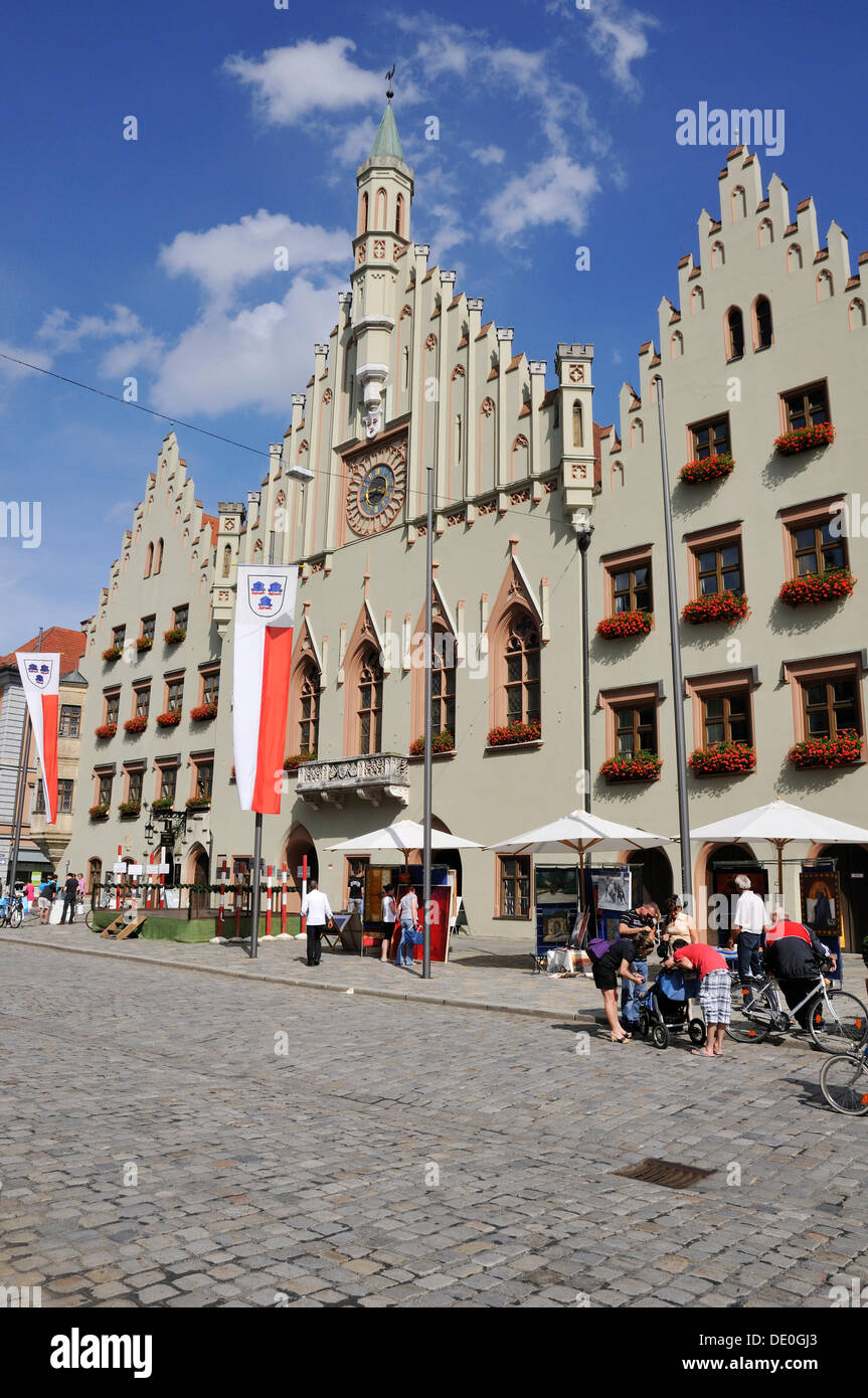 Town Hall, Landshut, Lower Bavaria, Bavaria Stock Photo - Alamy