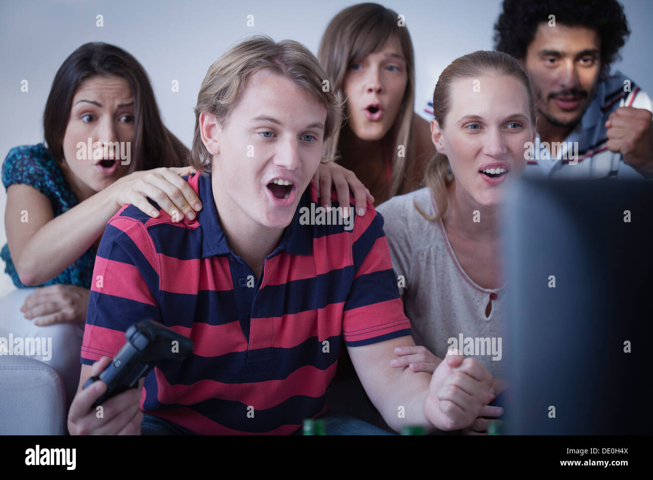 20s man playing video games hi-res stock photography and images - Alamy