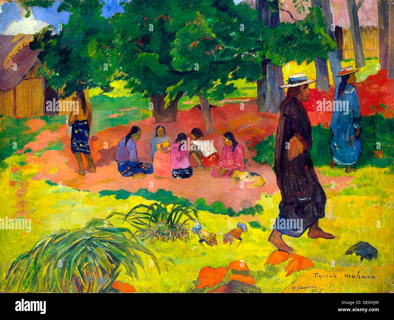 'Taperaa Mahana', (Late Afternoon), 1892.  Artist: Paul Gauguin Stock Photo