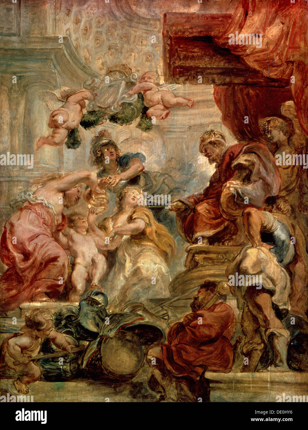 'The Uniting of Great Britain', c1632-1633.  Artist: Peter Paul Rubens Stock Photo