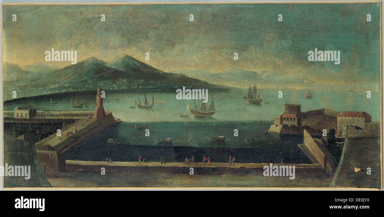 View of Argostoli on the island of Cephalonia, ca 1770-1790. Artist: Anonymous Stock Photo
