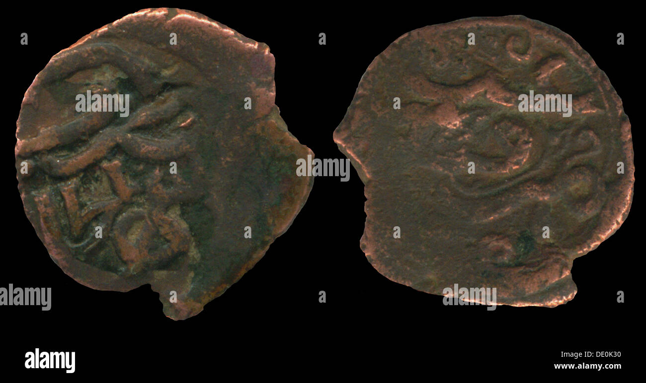 Coins of Uzbeg Khan, ca 1320. Artist: Numismatic, Ancient Coins Stock Photo