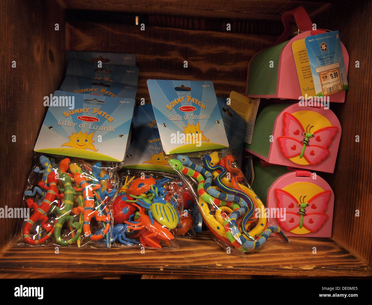 Children's toys for sale at a supermarket in Rio Rancho, New Mexico