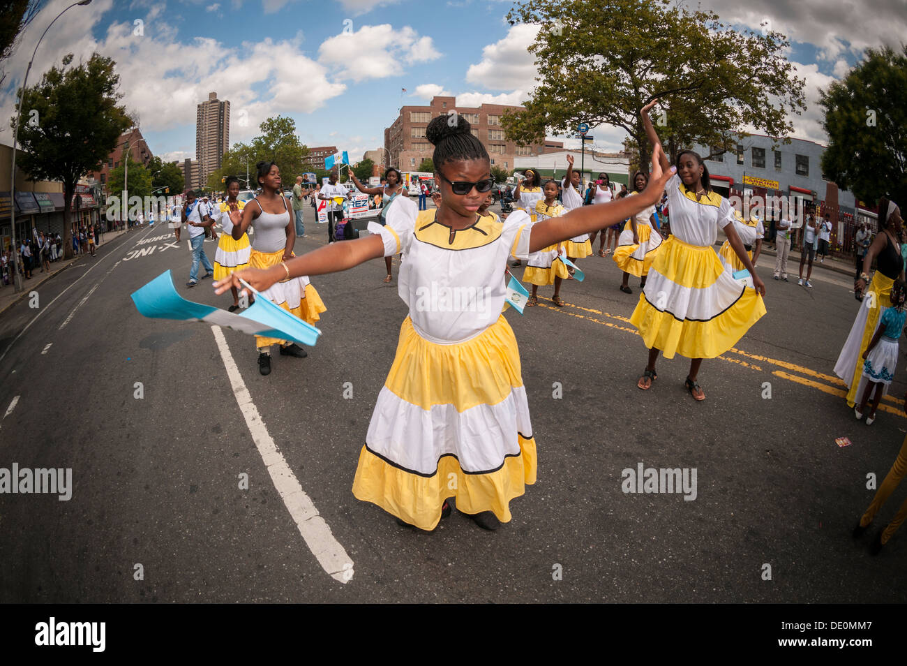 Marchers in the International Honduran and Central American Parade on