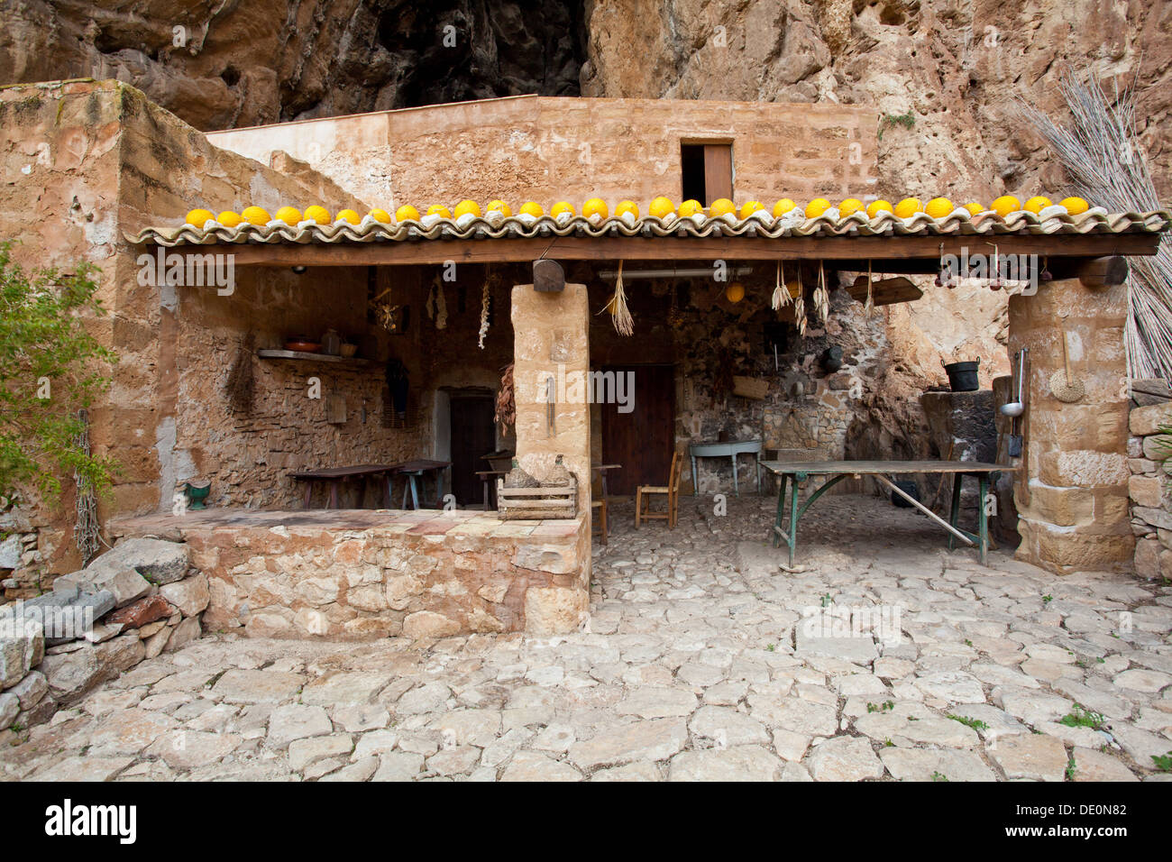 The Mangiapane cave near Cornino in the Province of Trapani, Sicily Stock Photo