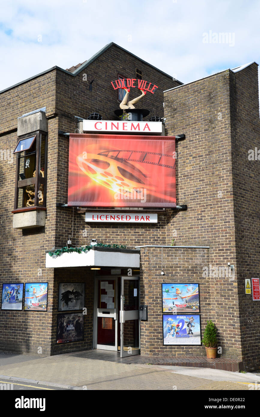 Westway Cinema & Lux de Ville burlesque theatre, Cork Street, Frome, Somerset, England, United Kingdom Stock Photo