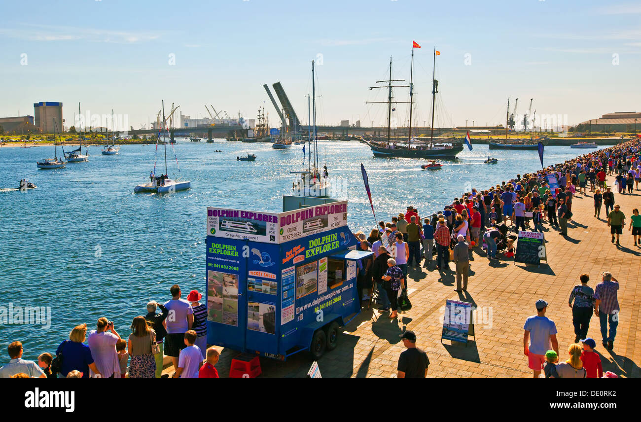 Dutch Tall Ships Docked Port River Old Sailing Boats Yachts Stock Photo Alamy