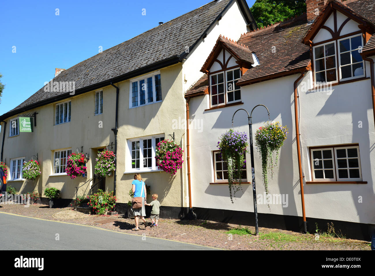 Cottages on West Street, Dunster, Somerset, England, United Kingdom Stock Photo Alamy