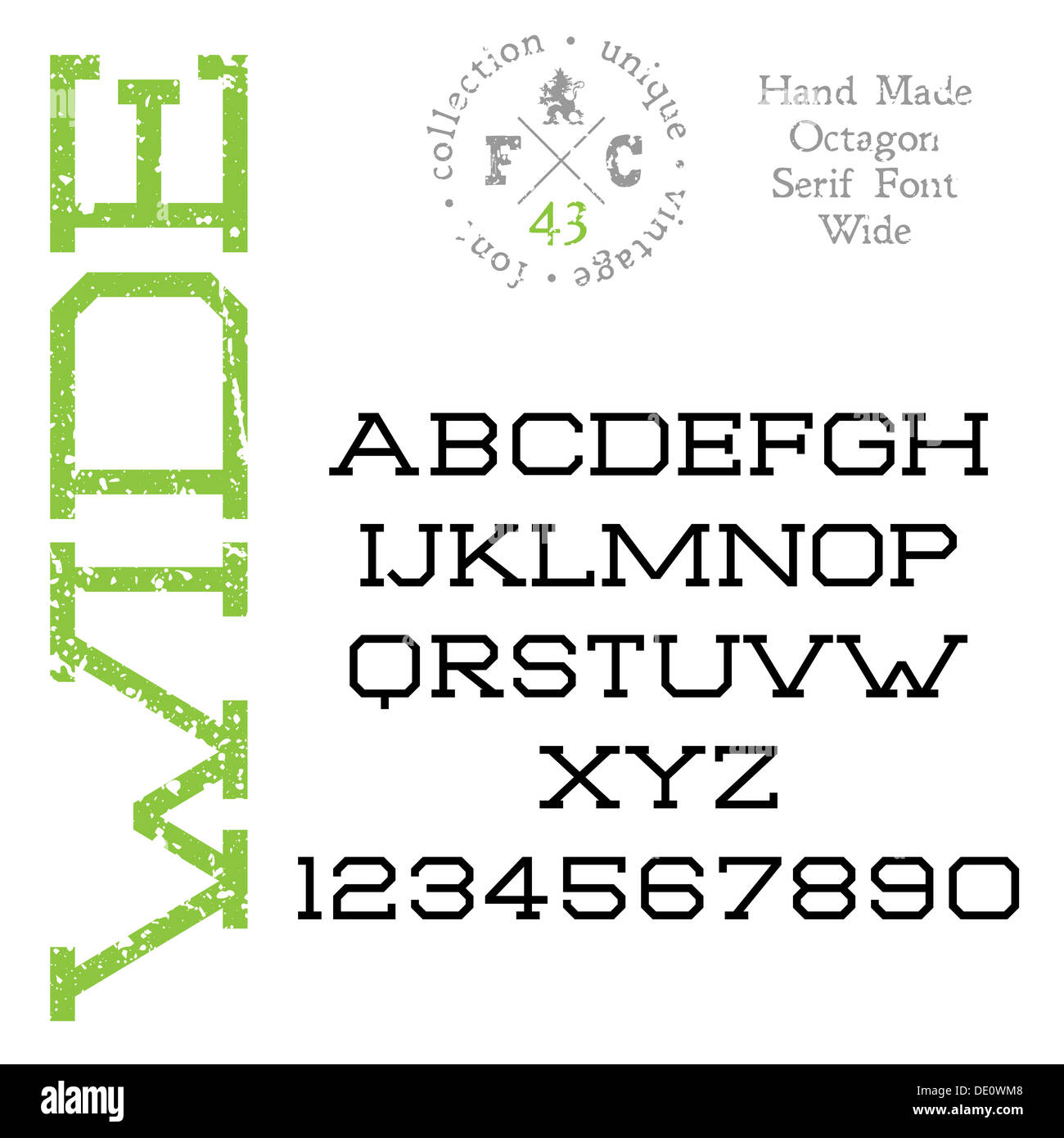 Download Handmade Retro Font Slab Serif High Resolution Stock Photography And Images Alamy SVG Cut Files