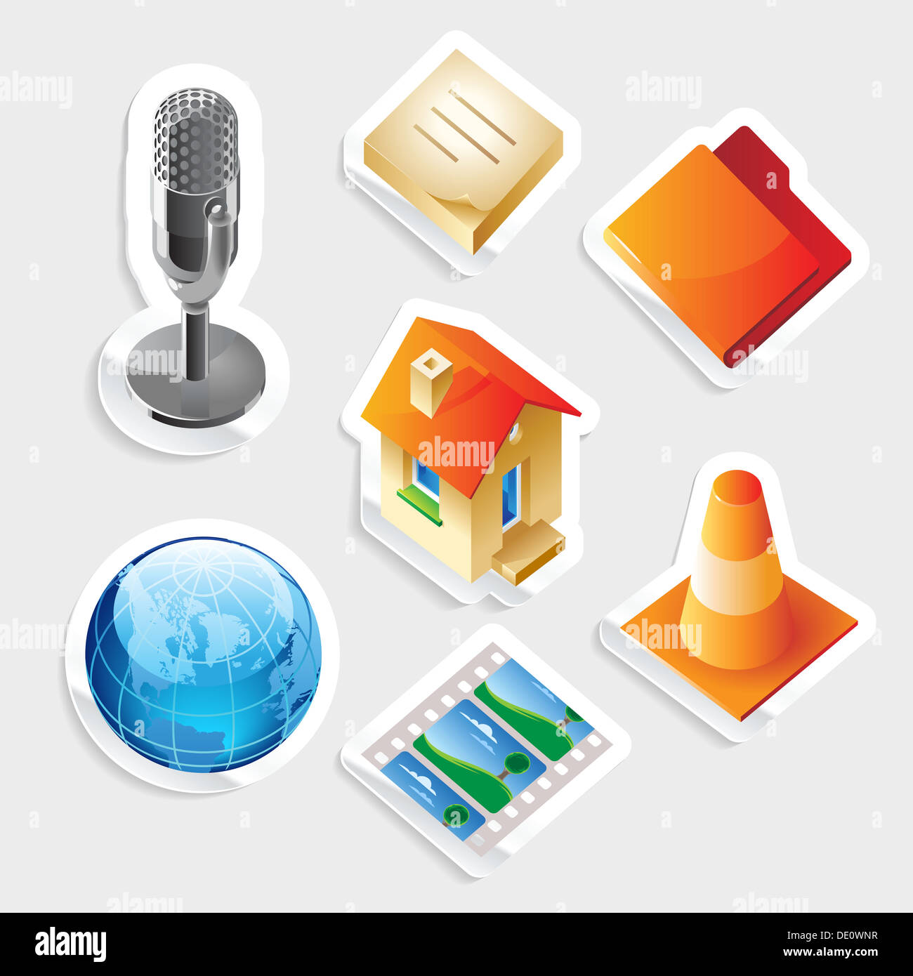 Isometric concept set icons hi-res stock photography and images - Alamy