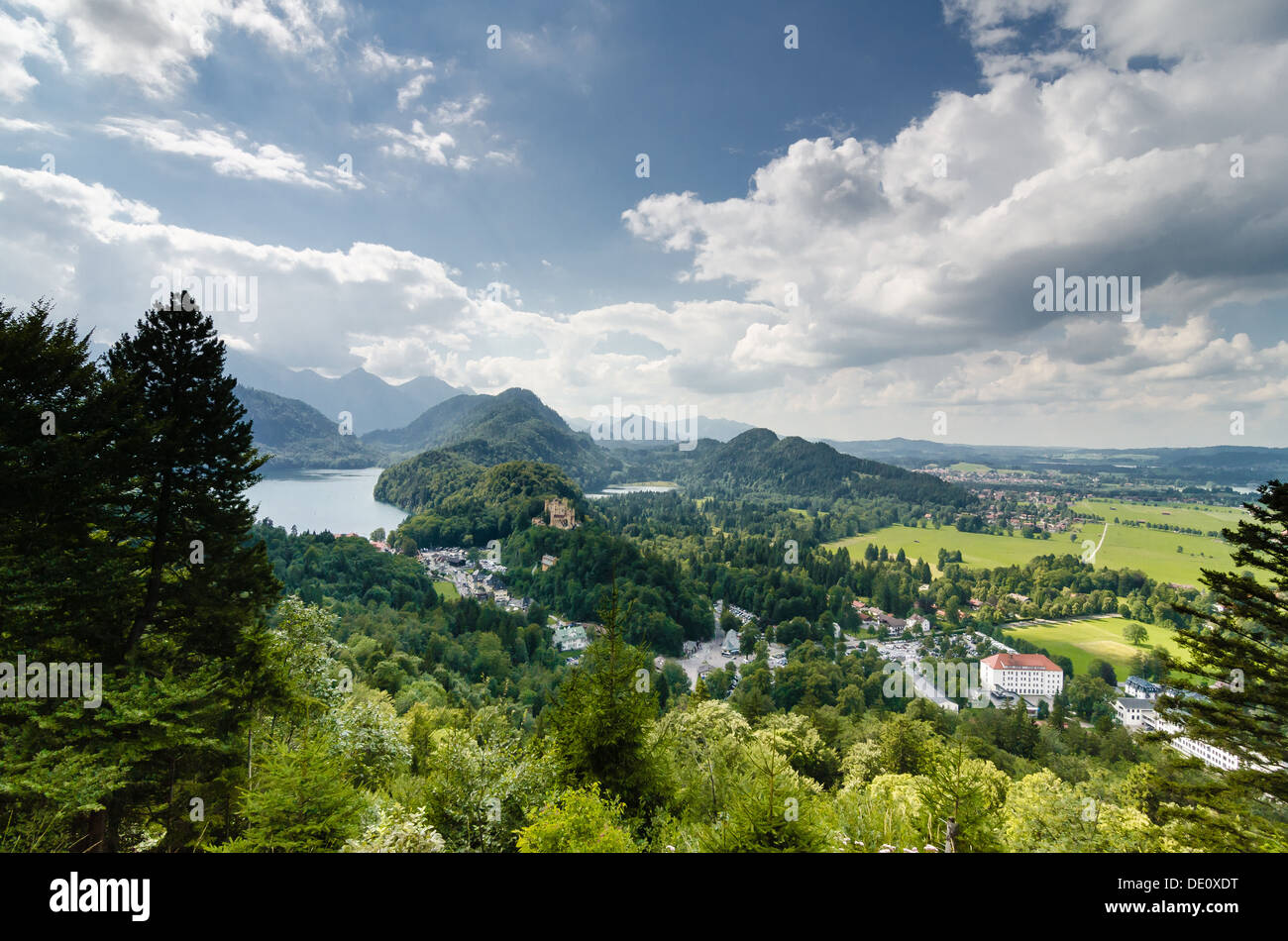 View of Forggensee Lake in Allgau. Baviera Stock Photo