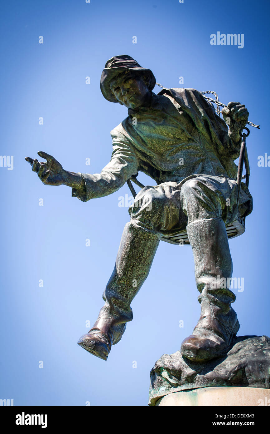 Open palm gesture of a bronze statue Stock Photo