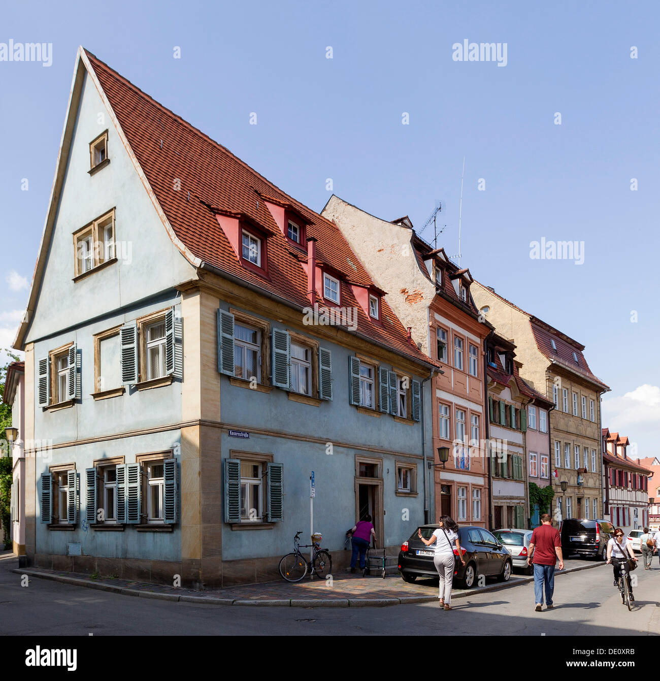 Bamberg gabled house, Bamberg, Upper Franconia, Bavaria Stock Photo