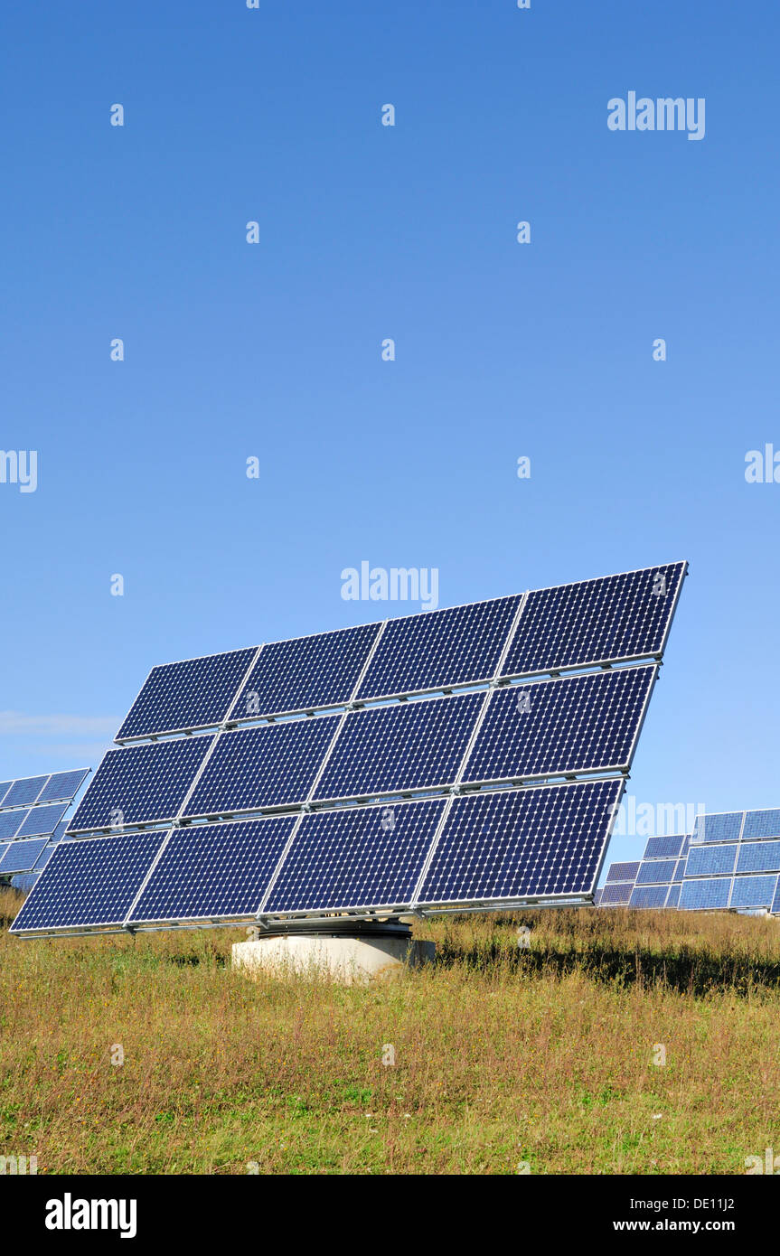 Solar energy plant Stock Photo