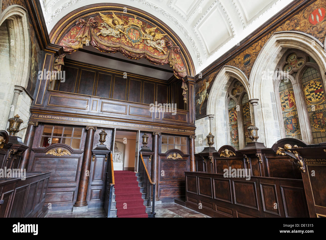 England, West Sussex, Petworth, Petworth House, The Chapel Stock Photo