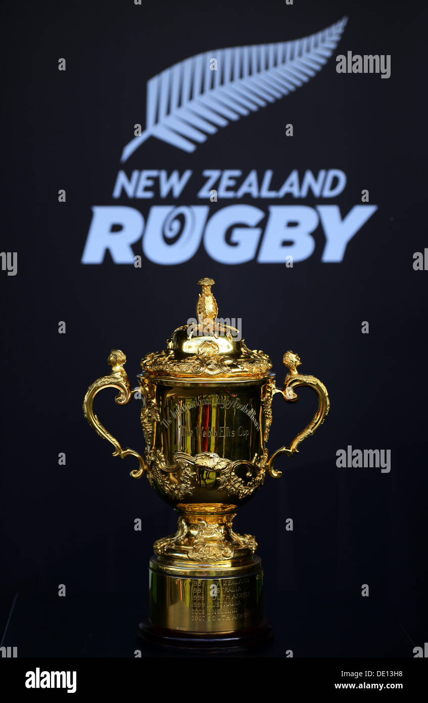 All blacks with the world cup trophy hires stock photography and