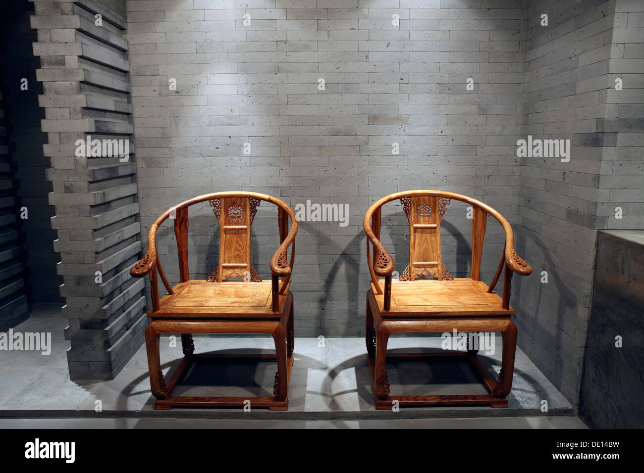 Chair in Chinese traditional style Stock Photo Alamy