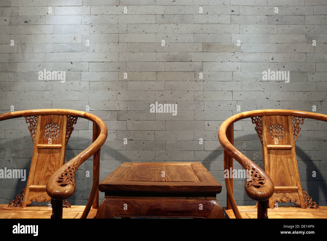 Chair in Chinese traditional style Stock Photo Alamy