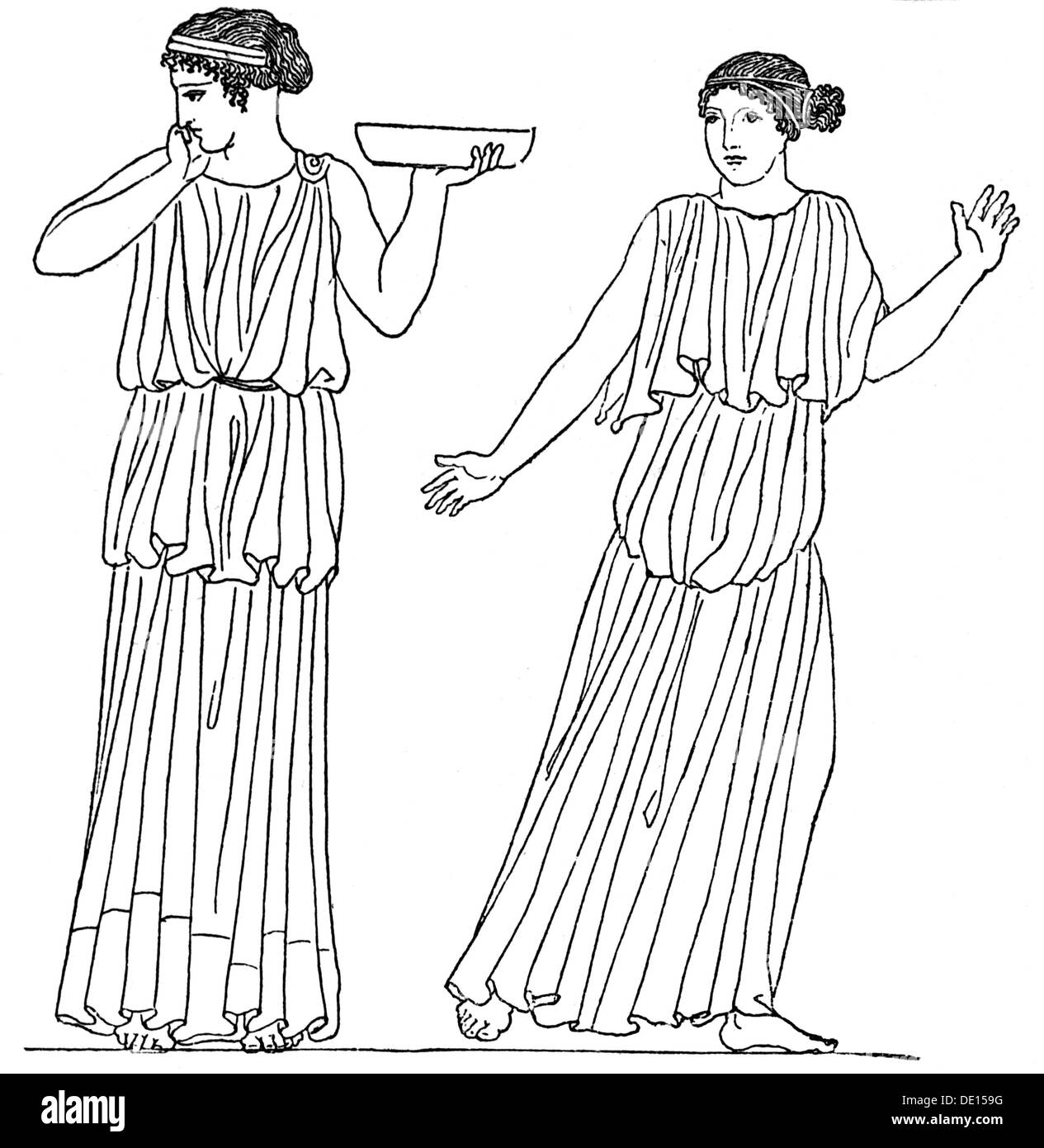 How Greek women dressed. The female dress of the classical period.