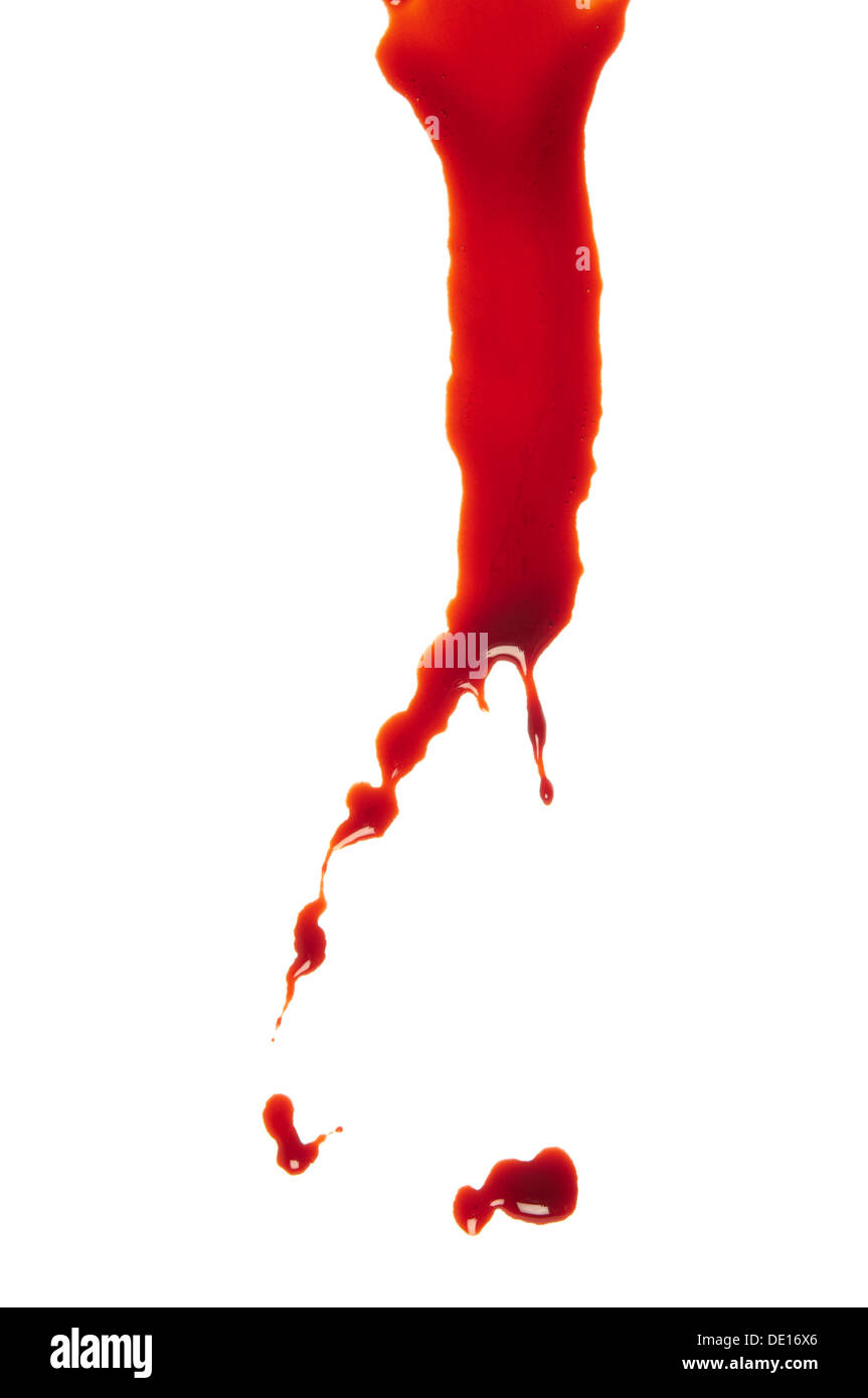 blood spatter and drops Stock Photo - Alamy