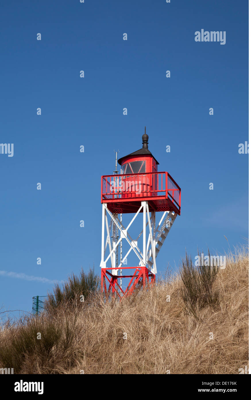 transport / transportation, navigation, sea marker, sector light, isle Borkum, Eastern Friesland, Lower Saxony, Additional-Rights-Clearance-Info-Not-Available Stock Photo