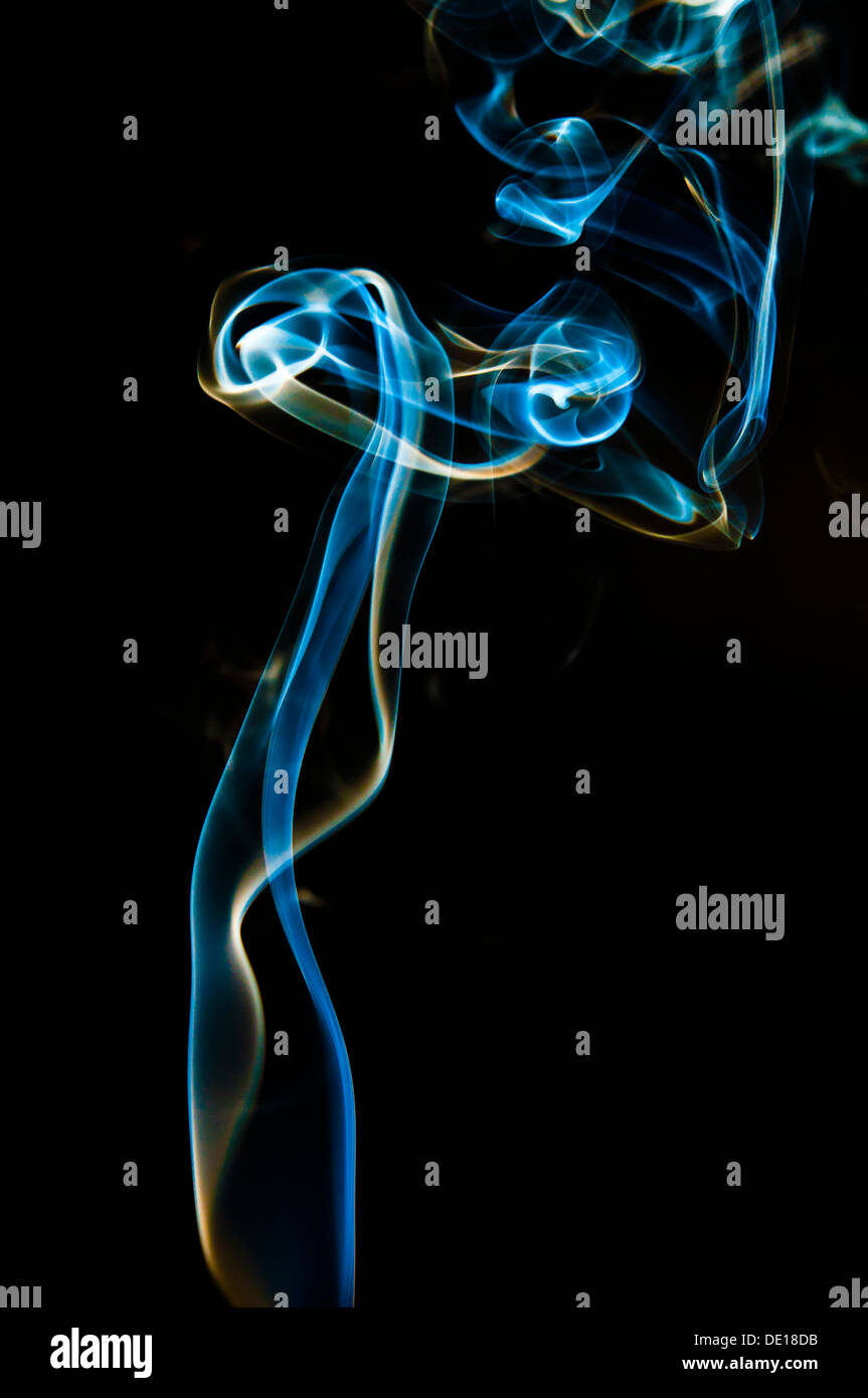 smoke swirl Stock Photo