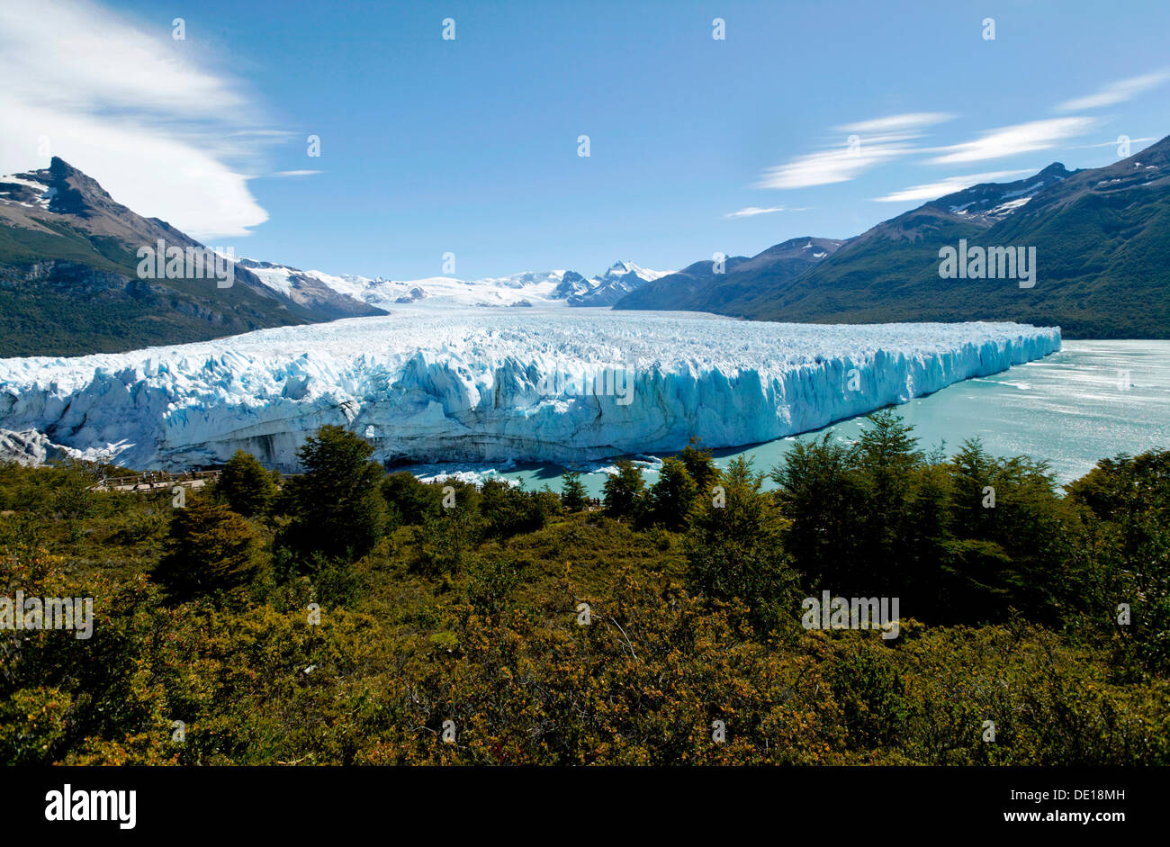 Perito Moreno Glacier, Lago Argentino, Los Glaciares National Park, UNESCO World Heritage Site, Cordillera, Santa Cruz province Stock Photo