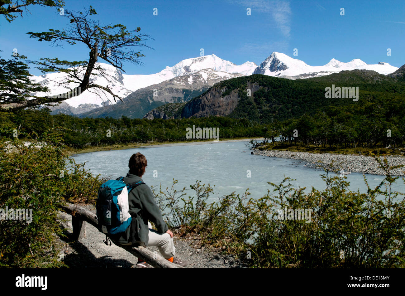 Lago Onelli, Los Glaciares National Park, UNESCO World Heritage Site, Cordillera, Santa Cruz province, Patagonia, Argentina Stock Photo