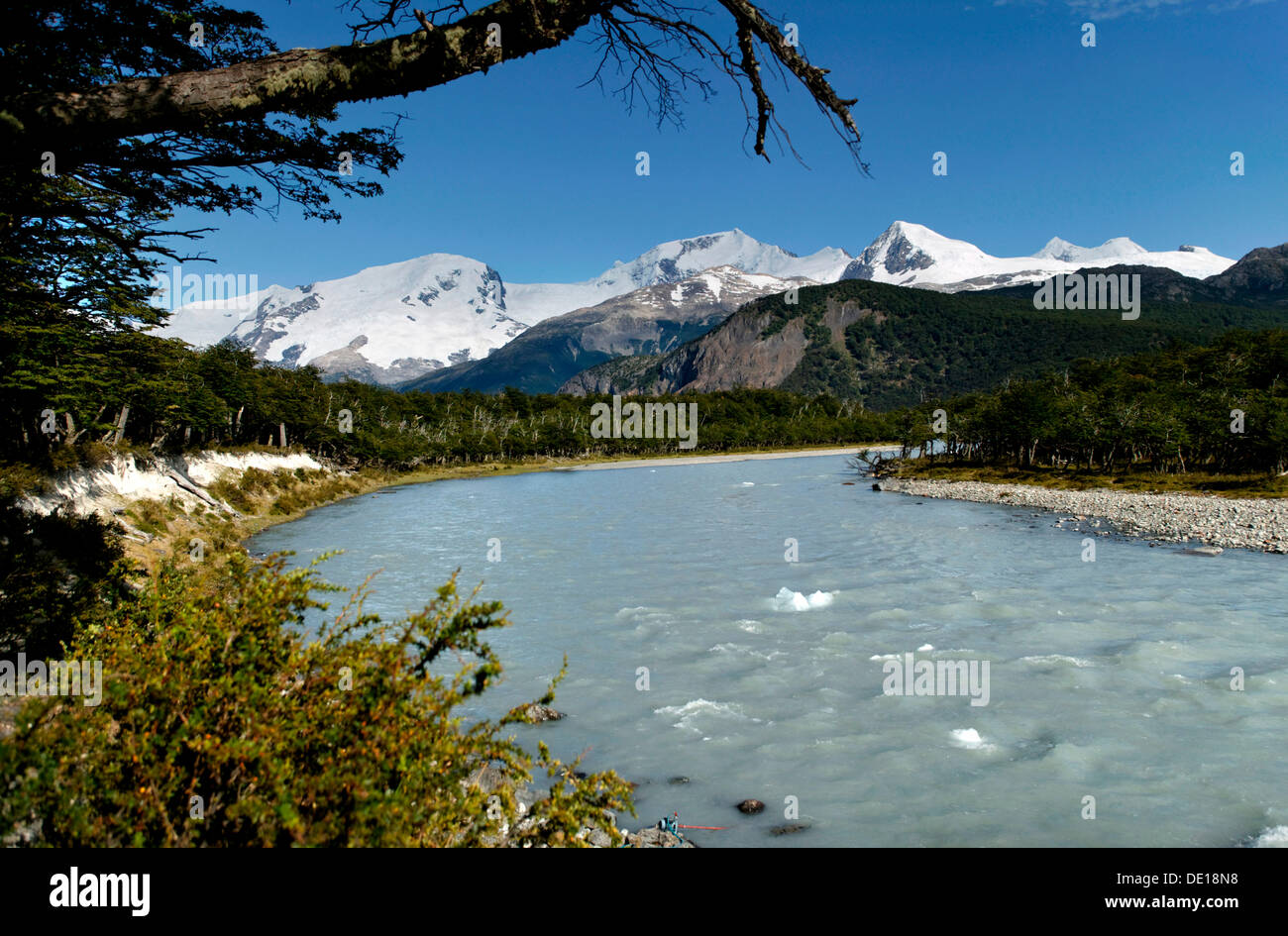 Lago Onelli, Cordillera, Los Glaciares National Park, UNESCO World Heritage Site, Santa Cruz province, Patagonia, Argentina Stock Photo