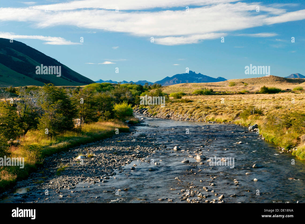 Landscape near El Calafate, Cordillera, Los Glaciares National Park, UNESCO World Heritage Site, Santa Cruz province, Patagonia Stock Photo