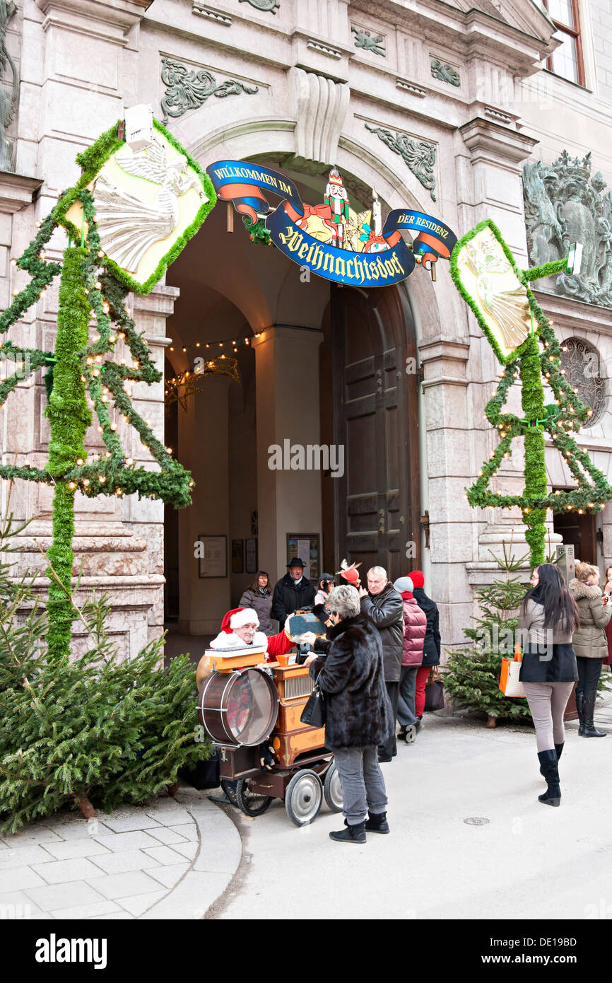 Christmas market decorations, Munich Germany Europe Stock Photo Alamy