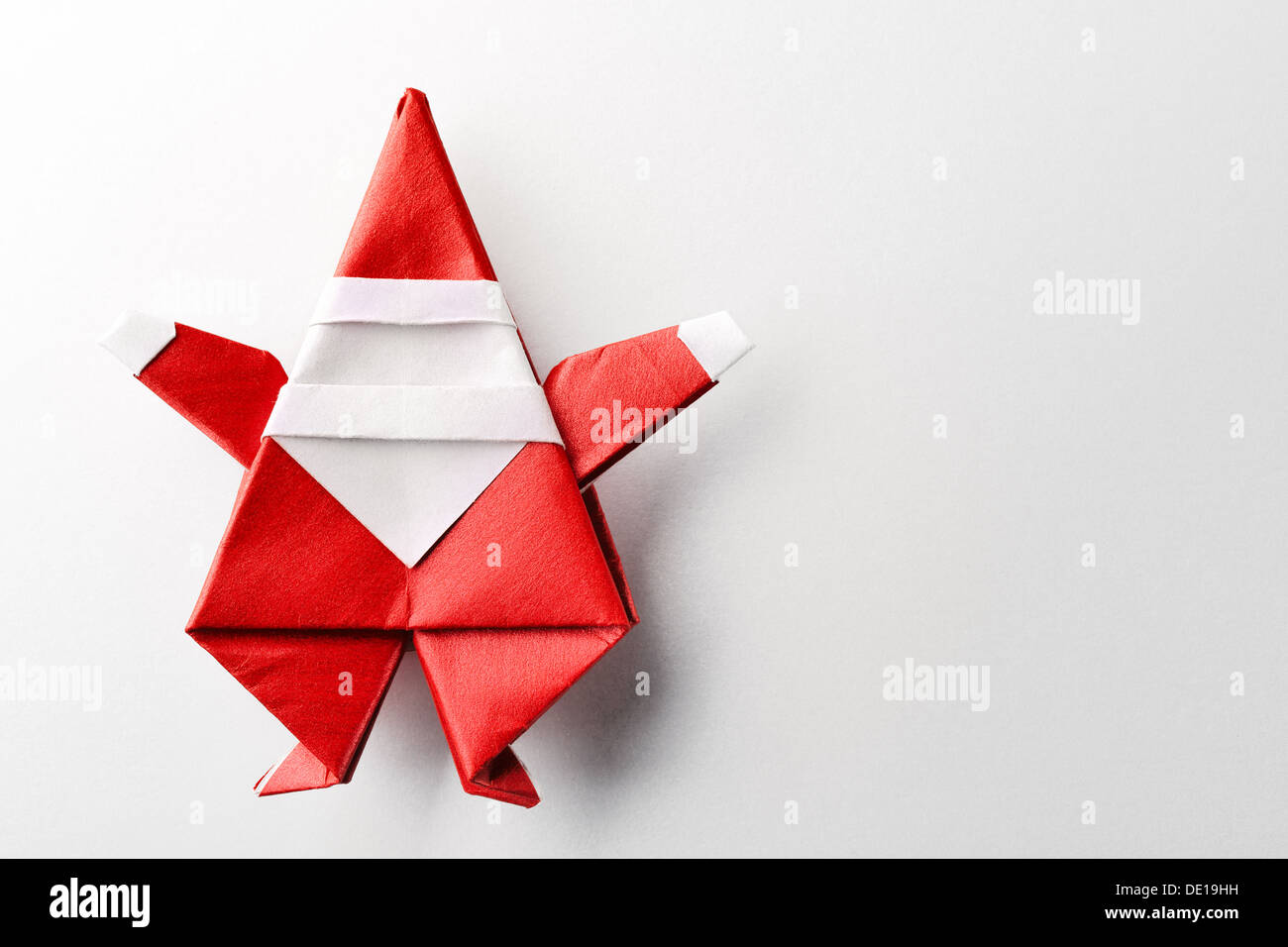 Santa claus,paper craft. Stock Photo