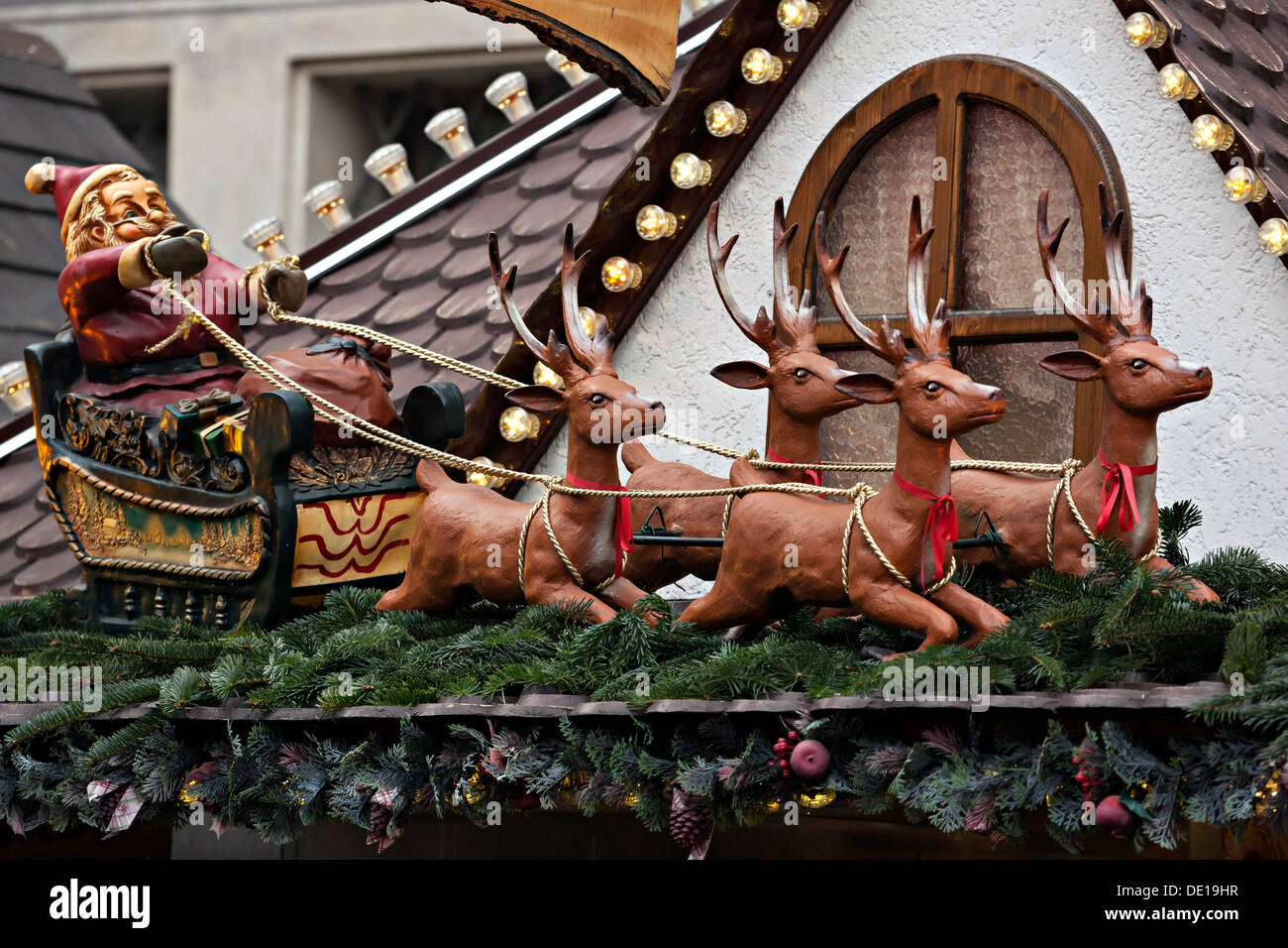 Christmas market decorations, Munich Germany Europe Stock Photo Alamy