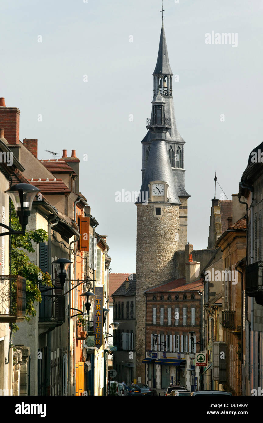 Town of Saint Pourcain, Cote d'Auvergne, Bourbonnais, Allier, France, Europe Stock Photo