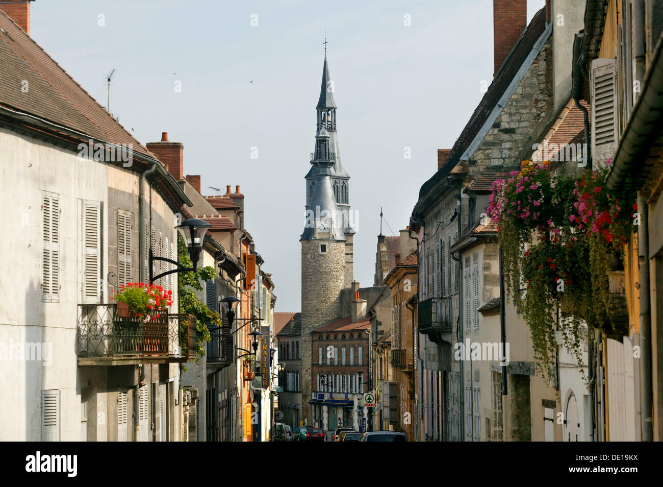 Town of Saint Pourcain, Cote d'Auvergne, Bourbonnais, Allier, France, Europe Stock Photo