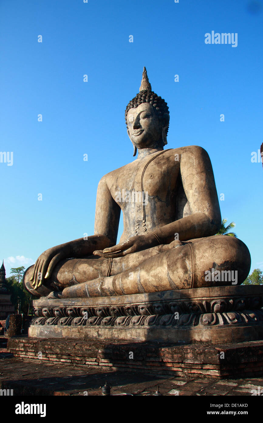 Buddha image at Sukhothai Historical Park, Thailand Stock Photo