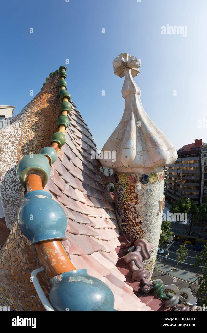 Casa batllo roof hi-res stock photography and images - Alamy