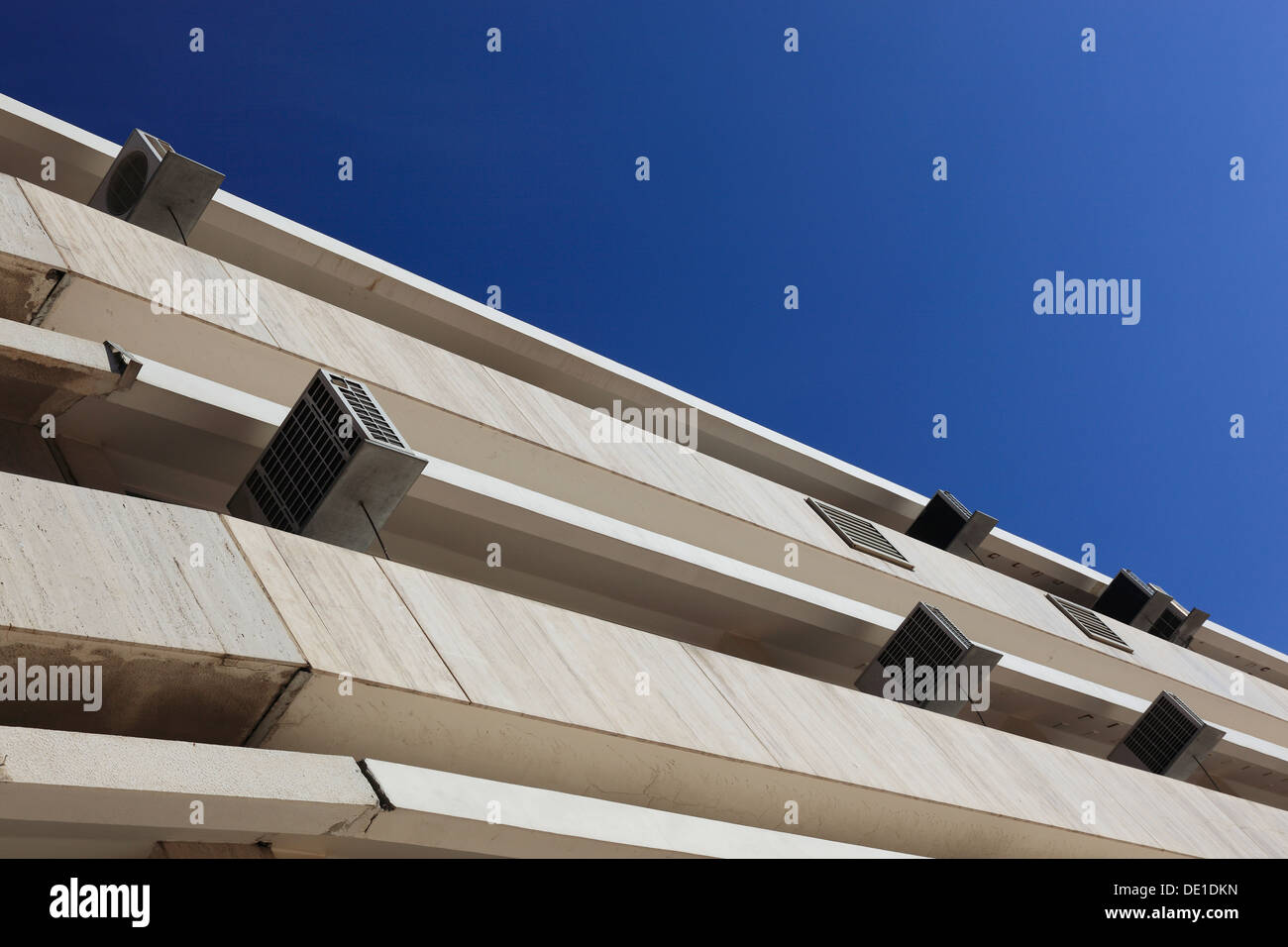 Residential buildings, air conditioners Stock Photo