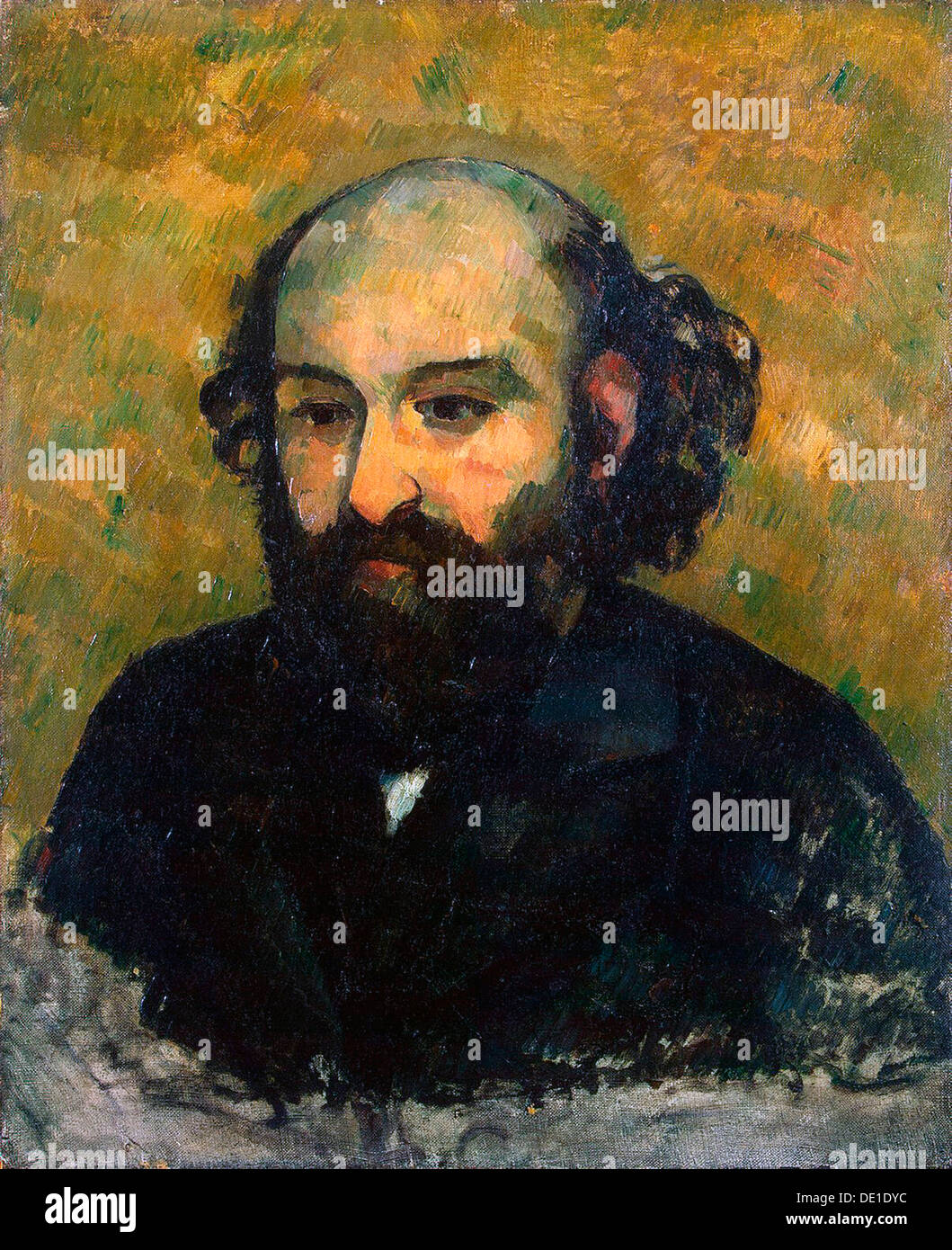 'Self-Portrait', 1880-1881. Artist: Paul Cezanne Stock Photo