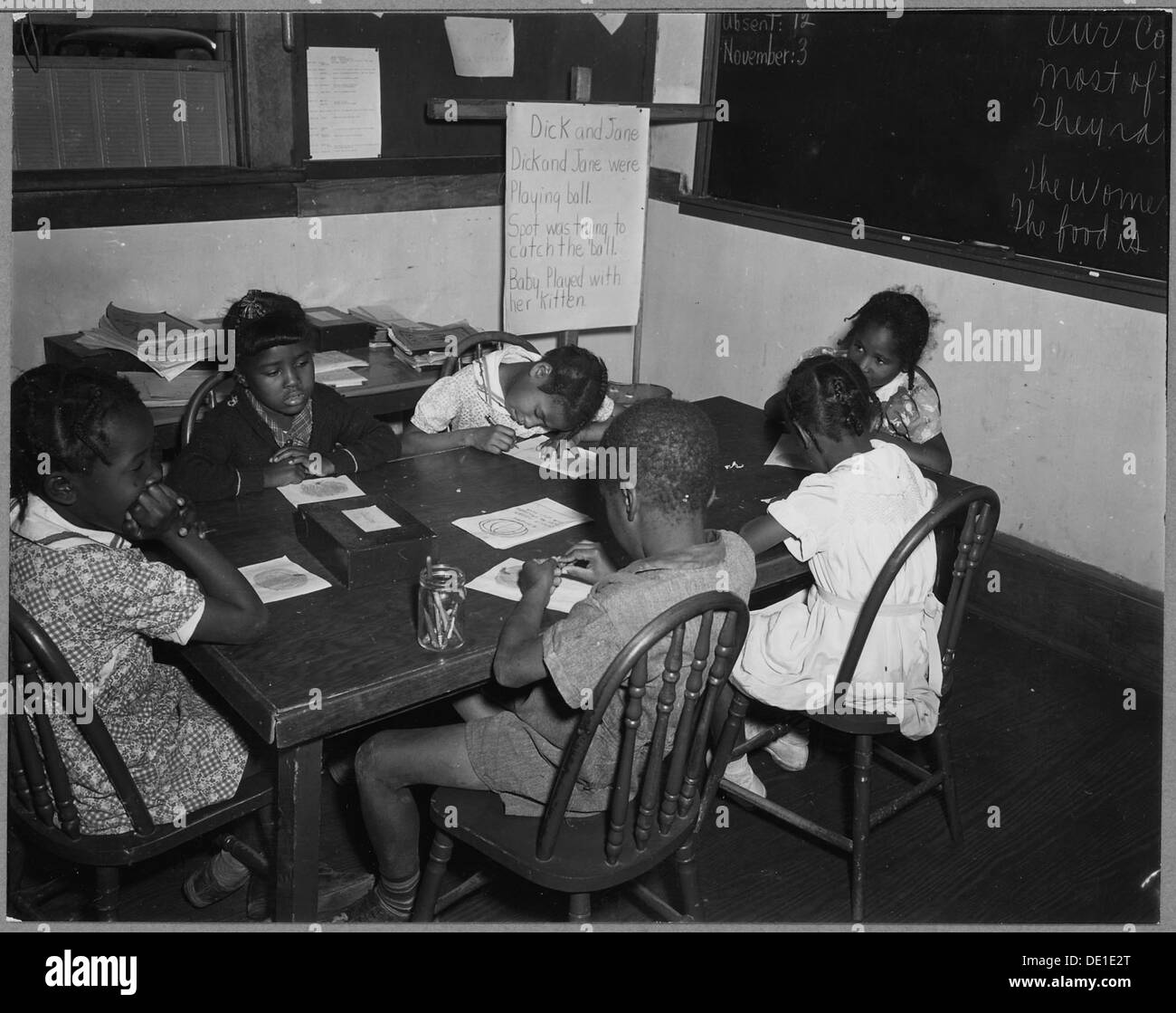 Charles County, Maryland. Firstgraders at the Waldorf Negro elementary