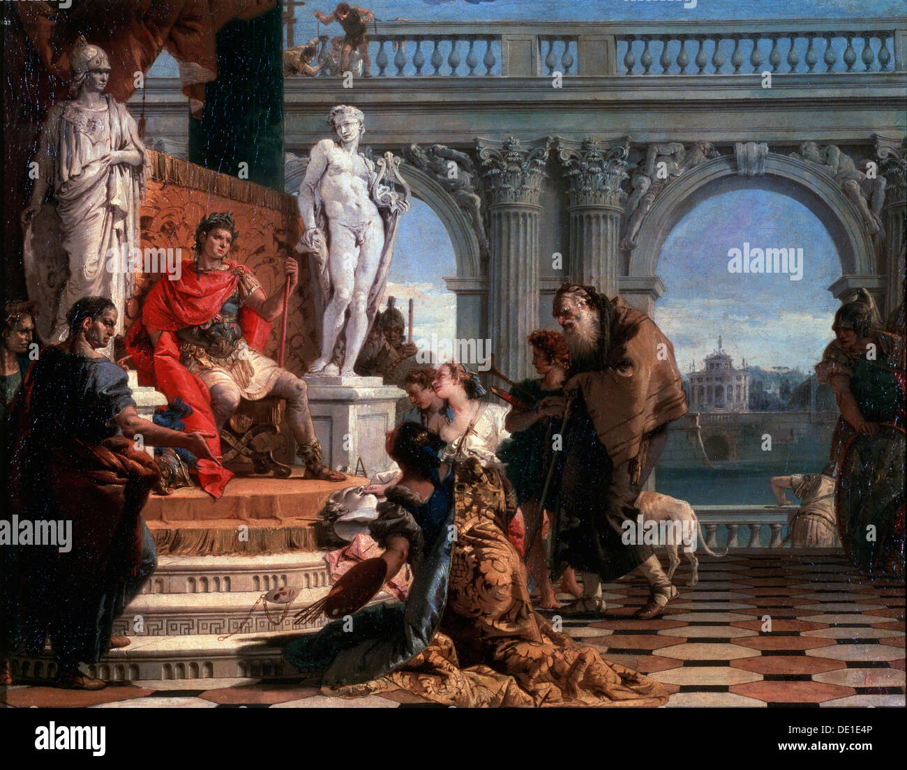 'Maecenas presenting the Arts to Augustus', 1743.  Artist: Giovanni Battista Tiepolo Stock Photo