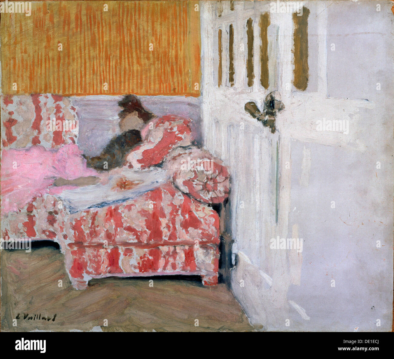 '[On the Sofa (The white room)', 1890-1893.  Artist: Edouard Vuillard Stock Photo