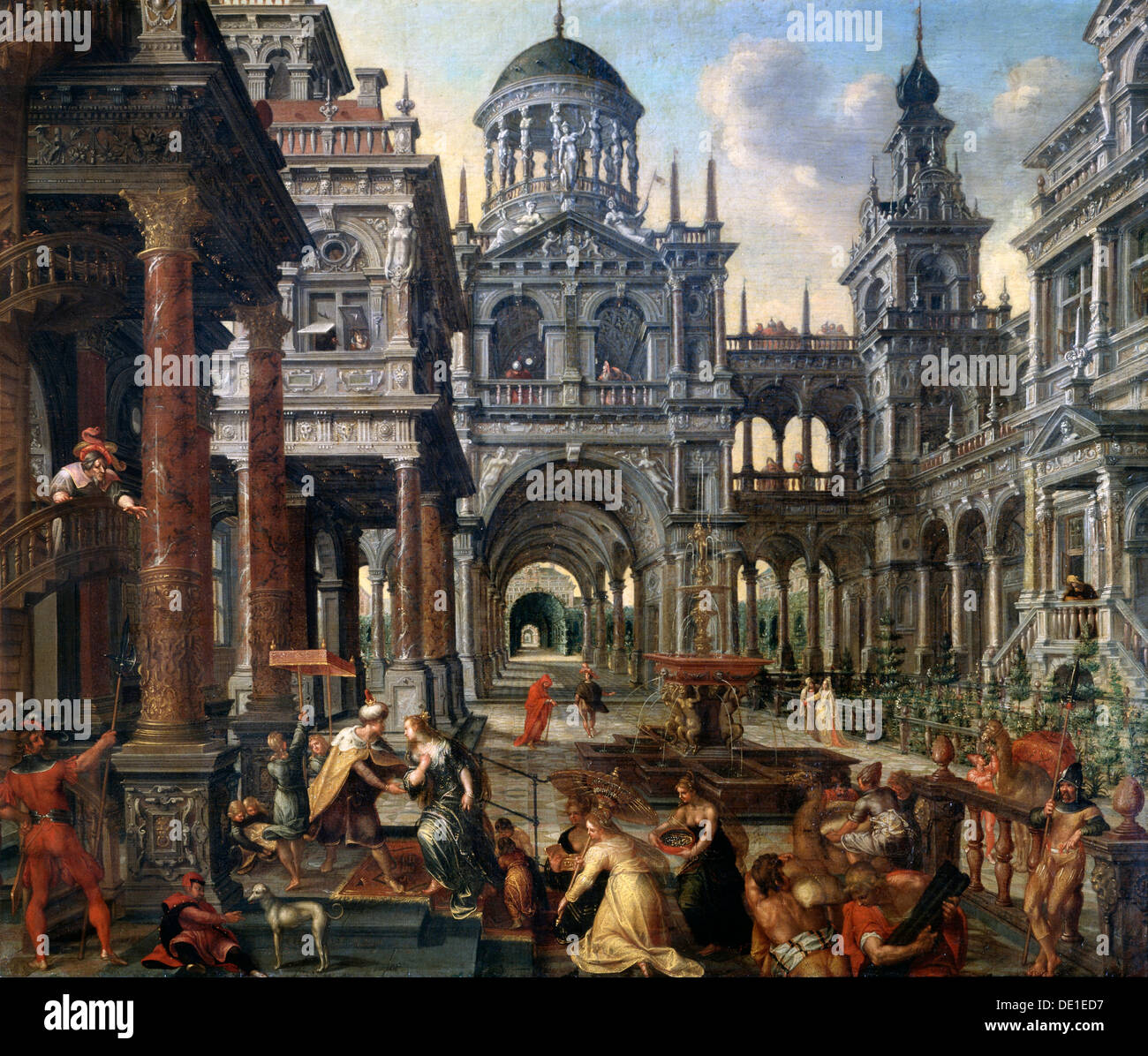 The arrival of the queen of sheba hi-res stock photography and