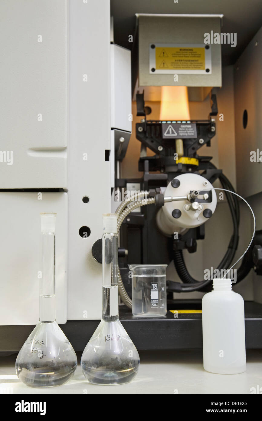 Atomic absorption spectrophotometer. Quality Control chemistry