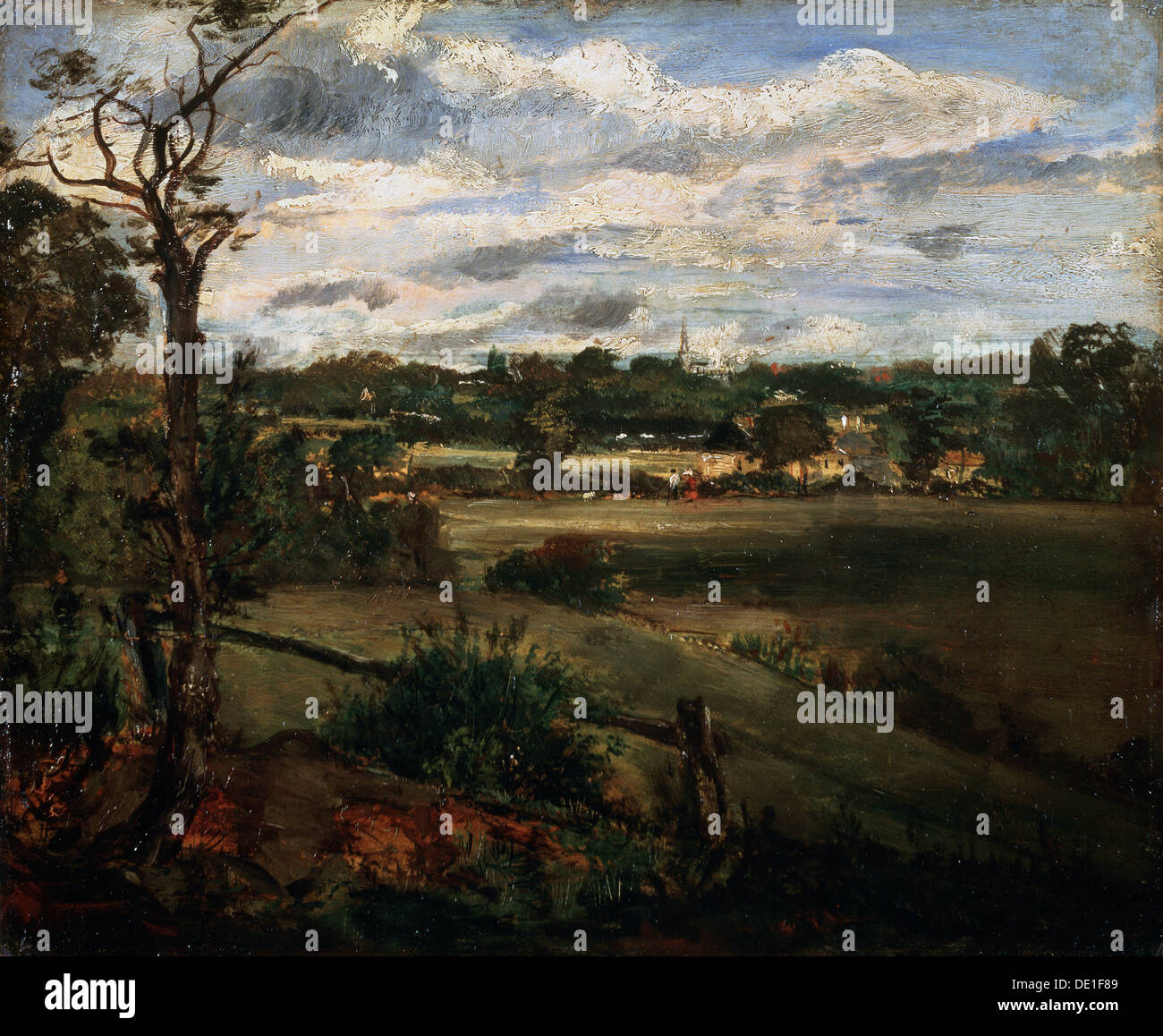 'View of Highgate from Hampstead Heath', early 19th century. Artist: John Constable Stock Photo