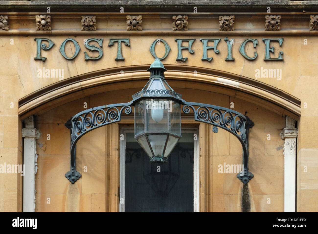 Entrance to an old Victorian Post Office Stock Photo
