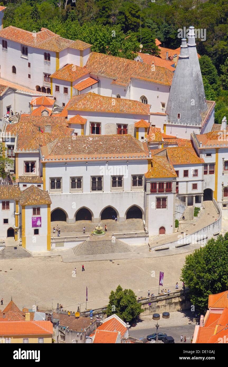 Sintra National Palace, Sintra, Portugal Stock Photo Alamy
