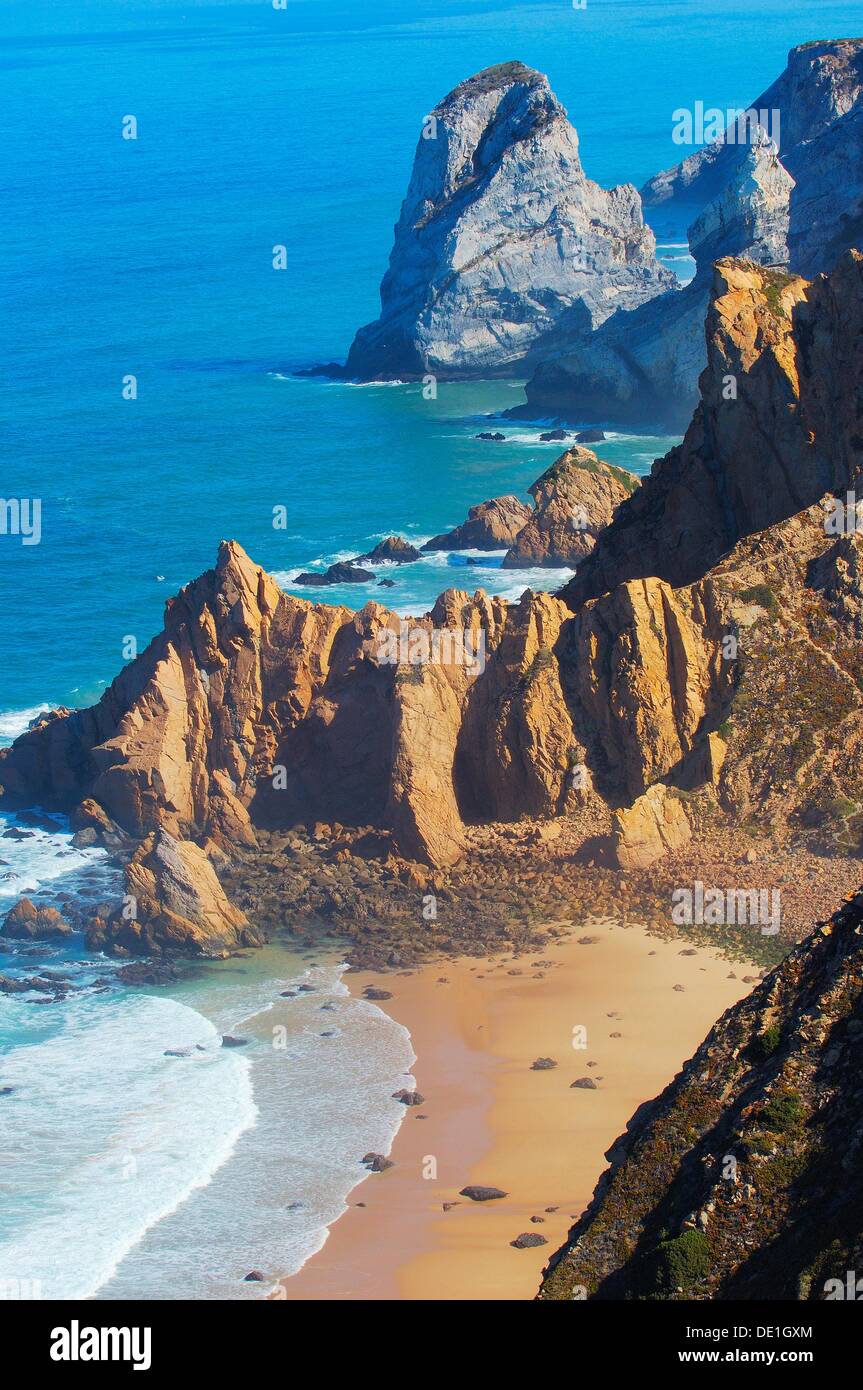 Cabo da Roca Cliff and seascape at Cape da Roca Lisbon district Sintra